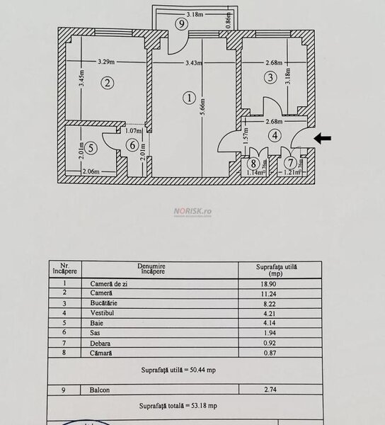 2 Camere PARC IOR Campia Libertatii I BL. 1988 I 54 MPI Et. 2  I Oportunitate 